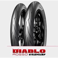 Tayar tyre pirelli diablo rosso sport 80/90-17 70/90-17 90/80-17 100/80-17 110/70-17 120/70-17 130/70-17