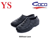 Goco 910 Black PVC Shoe | Kasut Getah Hitam | Kasut Kampung Hitam | Kasut Bowling Hitam | Kasut Hiki