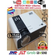 IDBTECH W22 MINI WIFI projector WXGA 960x640 2200 Lumens 3D HD 1080P proyektor