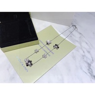 Vca 18k gold clover series six flower size flower necklace for women classic pendant AU750 luxury ni