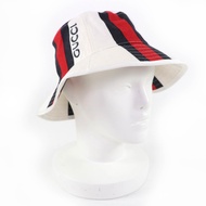 全新未使用 GUCCI 788561 100% 純棉織帶 Logo 漁夫帽，白色，S 碼，附防塵袋，義大利製造，正品，女士款