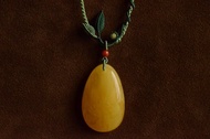 【熙春】天然琥珀滿蜜雞油黃蜜蠟古典意境項鏈
