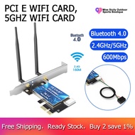 EDUP PCI-E 600Mbps WiFi Card Bluetooth 4.0 Adapter 2.4GHz/5GHz Dual Band Wireless Network Card with 