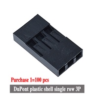 100/500pcs 3P Dupont Head 2.54mm Dupont Plastic Shell Pin Head Connector Jumper Wire Cable Housing P