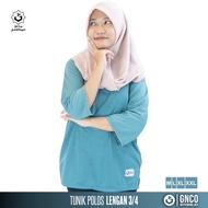 Women's T-shirt PLAIN TUNIC 3 SLEEVES/4 | Women's Plain Long Sleeve T-Shirt | GNCO FASHION