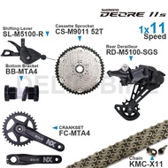 SHIMANO DEORE M5100 11Speed Groupset Shifter Rear Derailleur Original and CRANKSET Bottom Bracket Ca