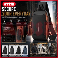 ATSSB Casual Man Men Sling Bag Messenger Bag Crossbody Bag Shoulder Bag Beg Sandang Beg Silang Anti-