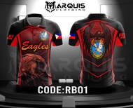 The Fraternal Order of Eagles - Polo Shirt Full Sublimation RB01 GRADIENT RED eagle face
