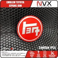 Japanese Toyota Emblem Round JDM Logo Toyota Universal Avanza Calya Agya Yaris corolla Vios Innova a
