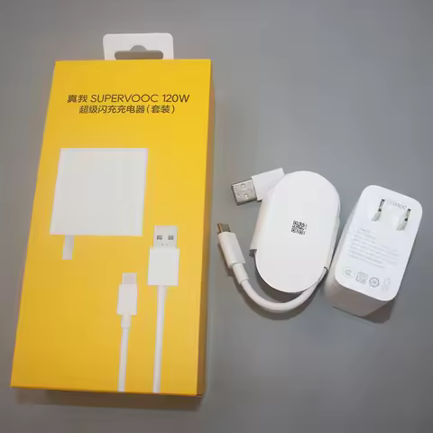 Original Realme GT 7 6 6T Neo6 120W Charger SuperVOOC Fast Charigng Power Adapter 12A Type C Cable F