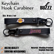 GANTUNGAN LAKERS KEYCHAIN - KEYCHAIN LAKERS - NBA LAKERS CARABINER- KLUB BASKET LAKERS KEYCHAIN