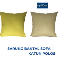 KATUN Oyasumi Plain Sofa Cushion Cover 40x40 Cotton Material Soft Cool Sofa Cushion Cover