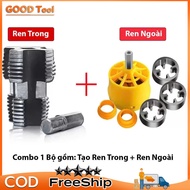 Plumbing internal and external threading tools, Plastic pipe threading tools