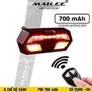 Đèn Hậu Xi Nhan Xe Đạp LY-5509 Điều Khiển Từ Xa 700mAh Có âm thanh khi rẽ Sạc USB An Toàn Ban Đêm, C