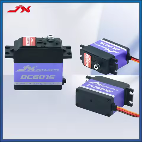 JX Servo DC6015 4.8-6.6V 15KG Metal Gear 0.10 Sec Large Torque Digital Servo For RC Car Robot Airpla