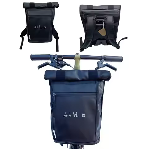 Folding Bike Front Carrier Bags & Panniers Use For Brompton Birdy Bicycle Front Storage Bag handbag 