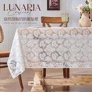 French Cafe Cafe Cafe Lace Jacquard Tablecloth White Table Cloth Rectangular Coffee Table Tablecloth