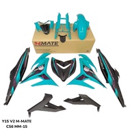 M-MATE ( CS6 15 ) YAMAHA Y15 V2 BODY COVER SET ( SIAP STICKER ) M-MATE CS6 15