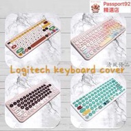 羅技鍵盤膜可愛，羅技K480  K380鍵盤保護膜，筆記本電腦鍵盤蓋和保護套，彩色矽膠鍵盤膜簡單透明