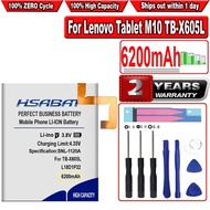 HSABAT 6200mAh L18D1P32 L19D1P32 Battery for Lenovo Tablet M10 TB-X605L TB-X605F TB-X605M TB-X505X x