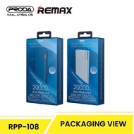 PRODA REMAX Riji Series RPP-108 22.5W Super Fast Charging 5A 20000mAh 3A Power Bank