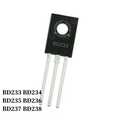 20~2000Pcs BD233 BD234 BD235 BD236 BD237 BD238 DIP Transistor TO-126 NPN PNP Bipolar Amplifier Trans