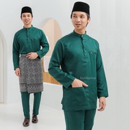 BAJU MELAYU HIJAU EMERALD GREEN PREMIUM SIZE S-5XL