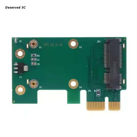PCI- Express WIFI Adapter Green Edition PCIE to Mini PCIE Riser Card