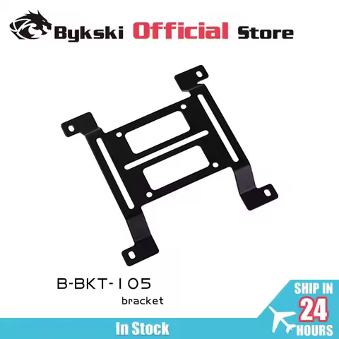 Bykski Metal Bracket for Coolant Tank Pump Water Cooling Radiator 12cm Fan Hole Position 120X120X15m