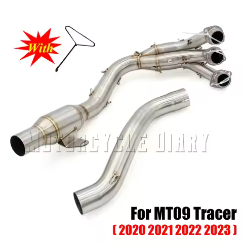 For MT09 MT-09 Tracer Tracer9 900 GT XSR900 2020 2021 2022 2023 51mm Motorcycle Exhaust Slip On Syst