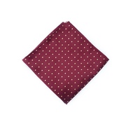 Dark Red Suit Handkerchief With Gold Dots Handkerchief Man