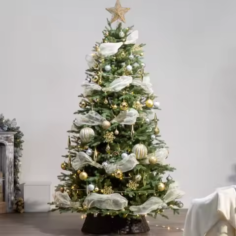 Luxury PE Christmas Tree 1.5/1.8M/2.1M Premium Dense Spruce Large Xmas Scene DIY Decoration Festive 