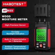 HABOTEST HT633 Intelligent Wood Moisture Detector Environmental Temperature and Humidity Meter