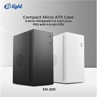 ENLIGHT EN-200 + PSU 420WINFINITY - Micro ATX PC Case - Black