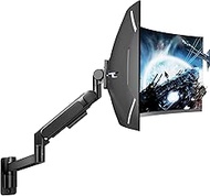 ARES WING Monitor Wall Mount for 24-57 Inch LED/LCD/TV Screen up to 27 kg, Gas Spring Monitor Mount 
