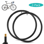 2 PCS Bicycle Inner Tube Bike Tubes Butyl Road Bike Inner Tyre 33mm Schrader Valve Tubes Replacement