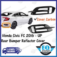 HONDA CIVIC FC 2016-UP Rear Bumper Reflector Cover (Carbon)