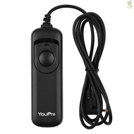 YouPro E3 Type Shutter Release Cable Timer Remote Control 1.2m/3.9ft Cable Replacement for Canon G10/ G11/ G12/ G15/ G1X/ SX50/ 700D/ EOS/ 1300D Pentax K-5/ K-5  [24NEW]