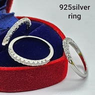 (CR7385)Original 925silver ring with white gold plated(cincin Perak 925untuk perempuan)