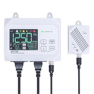 CO2 Monitor Controller CO2 Concentration Tester Air Quality Monitor Range 0~9999ppm CO2 Regulator fo