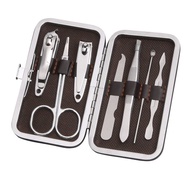 Manicure Pedicure Set 7 in 1 Wallet Nail Cleaning Package/Stainless Steel Manicure Set 7in1 Scissors