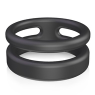 Silicone Dual Cock Ring Delay Premature Ejaculation Dick Lock Rings