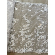 3D tulle fabric with thick climbing roots, 3D creeping embroidery