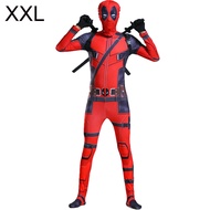 จั๊มสูทเต็มรูปแบบซูเปอร์ฮีโร่ Deadpool Marvel ฮาโลวีนชุดคอสเพลย์ผู้ชายเด็ก