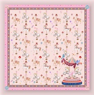 ผ้าพันคอ ผ้าคลุมไหล่ Kiss Me Doll Classic  ลาย Fest! ขนาด 100*100 CM.