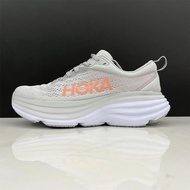 HOKA Bondi 8 Men and women Professional cushioning running shoes，ultra-light thick soled sneakers WC