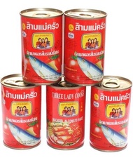 5 HỘP CÁ MÒI 3 CÔ GÁI - 155gr