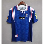 1996 France Home Retro Soccer Jersey FRA Football Vintage Sports Jersey