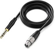 Tomswa XLR Female to 1/4 Inch (6.35mm) TRS Jack Lead Balanced Signal Interconnect Cable,XLR to Quart