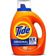 Tide Laundry Detergent Liquid, Original Scent, 80 Loads, 105 FL OZ, Works on 100% of Common Stains, 